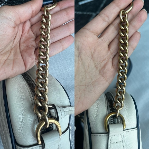 Gucci GG Marmont Quilted Small Shoulder Bag
Ivory x Navy - Picture 15 of 16